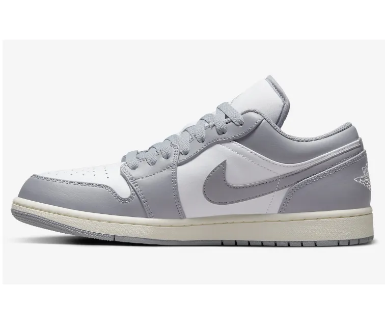 Men's Nike Air Jordan 1 Low (Vintage Grey) Comfort Synthetic