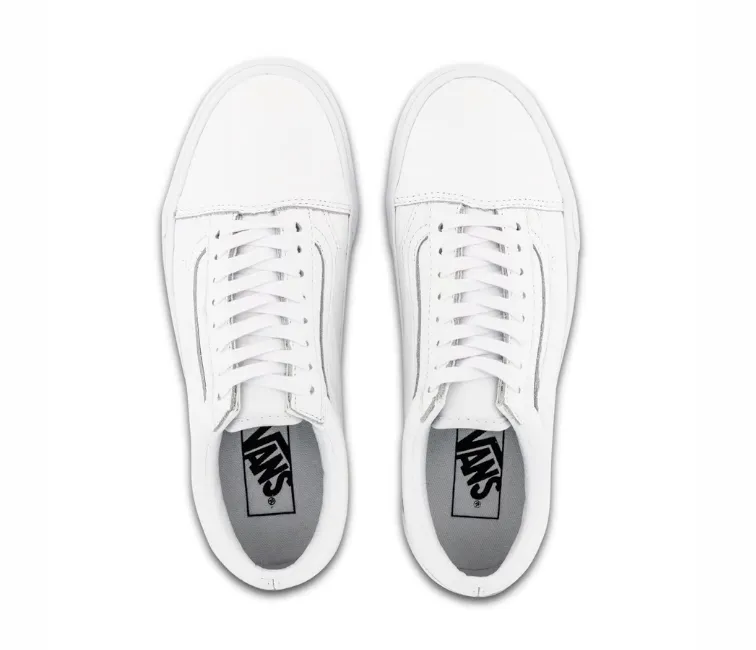 Reliable Sole Balanced Fit Vans Old Skool Unisex (True White)