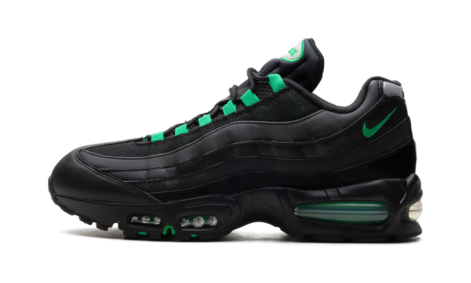vegan running shoes color - grey Air Max 95 OG "Green Shock"
