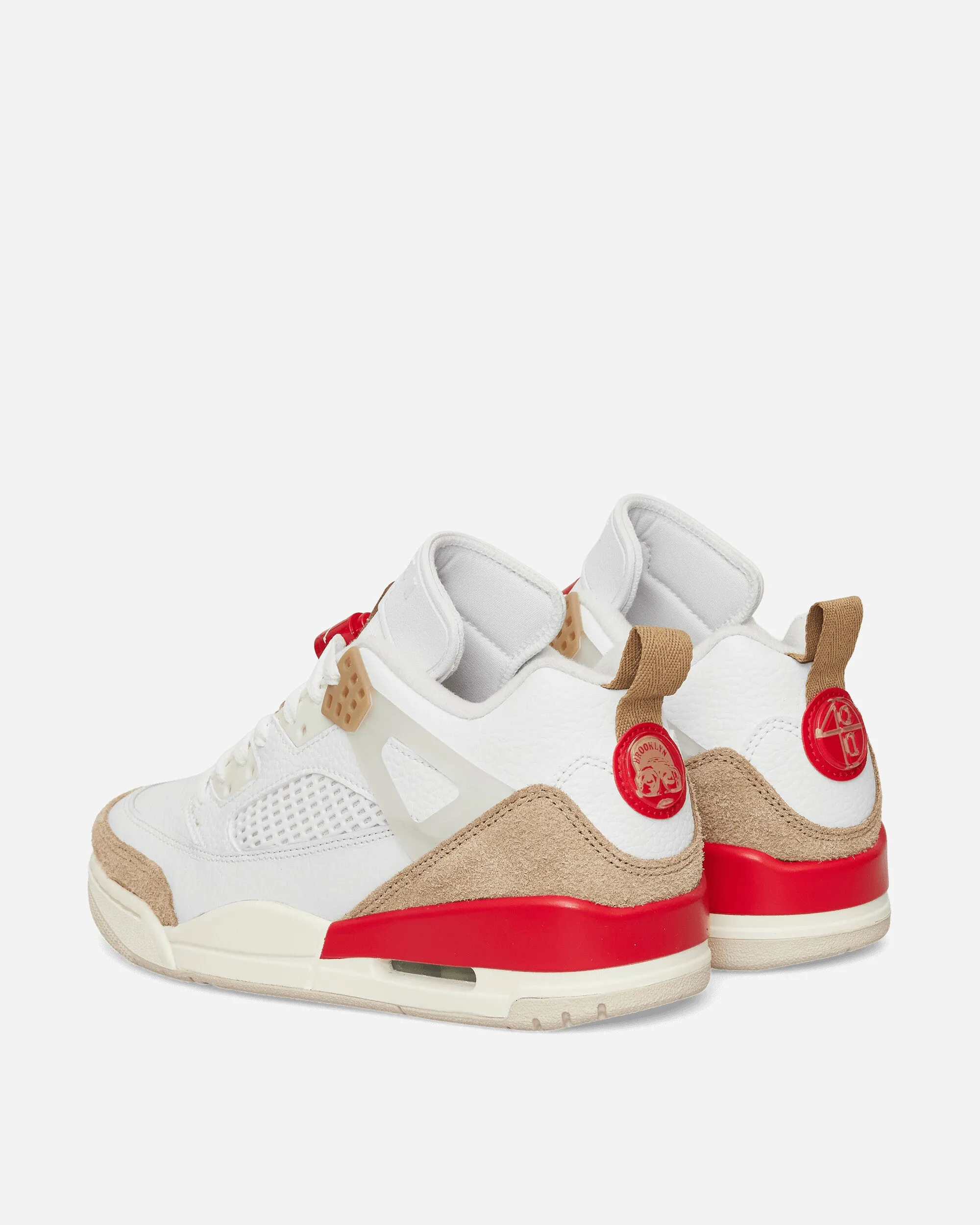 Ultra-soft traction Carbon Fiber Infusion Jordan Spizike Low Sneakers Desert Camo / Sail / Fire Red