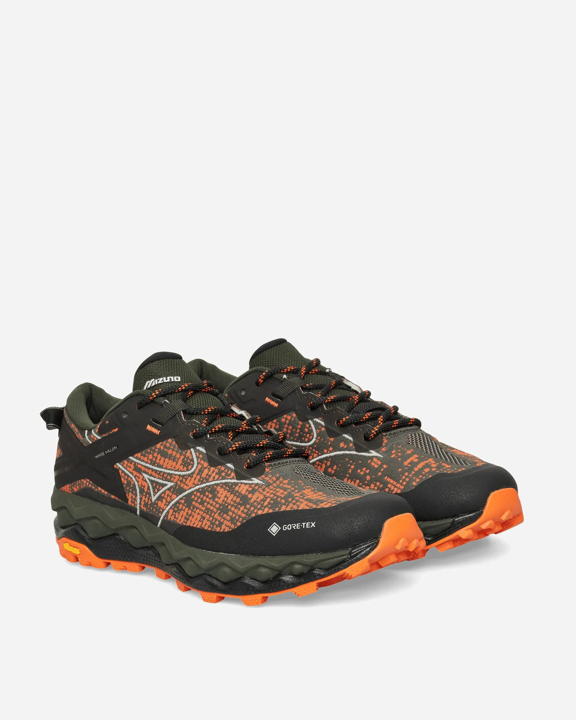 Maharishi Wave Mujin LS GTX Sneakers Vibrant Orange / Cool Gray Zip Up Design