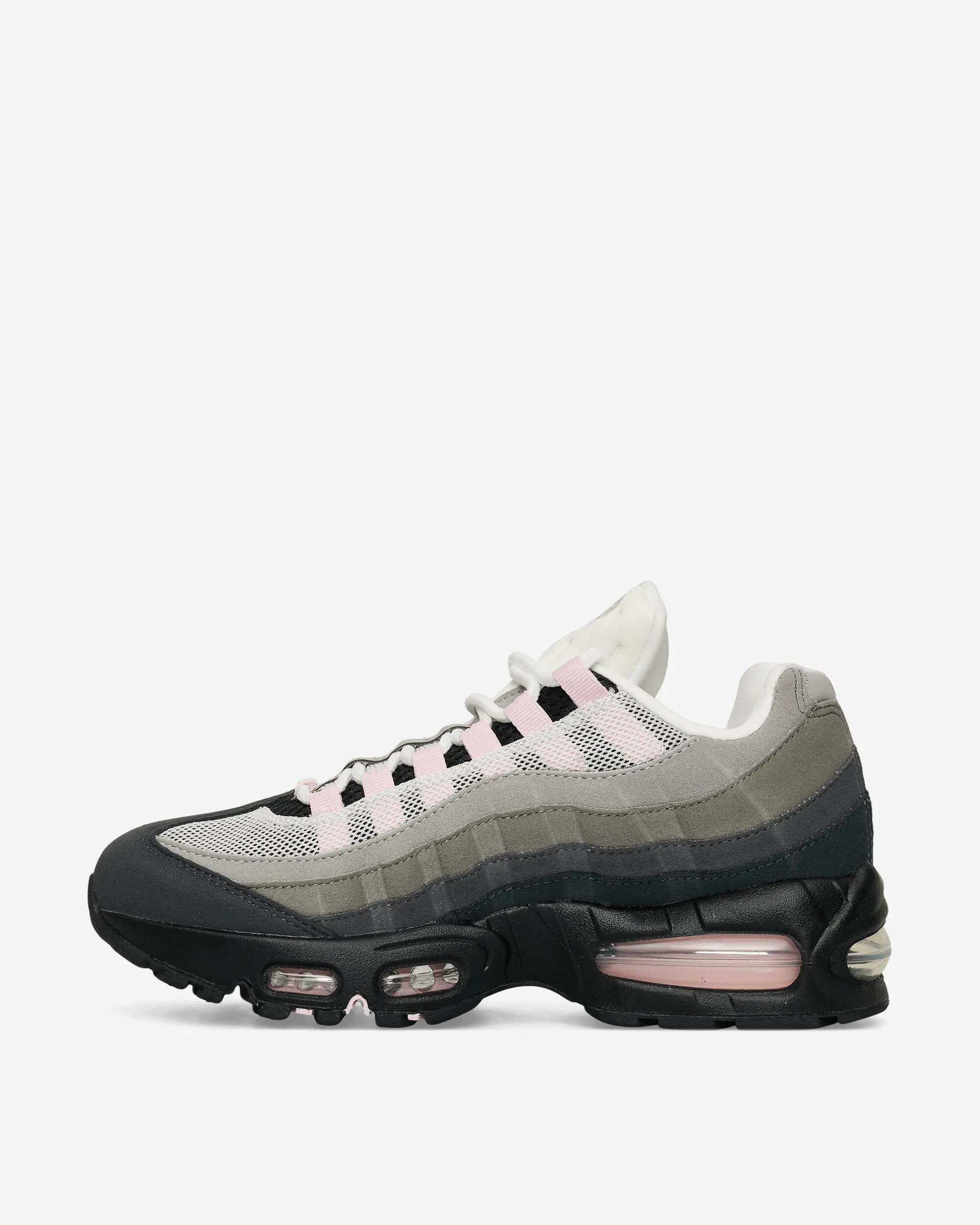 Women's Air Max 95 'Big Bubble' Sneakers Pink Foam Flow Structure Synthetic Leather Blend