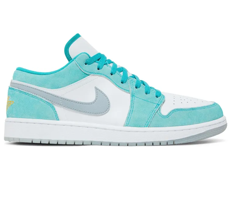 Mens Nike Air Jordan 1 Low (Emerald Green) Rubberized Heel Guard
