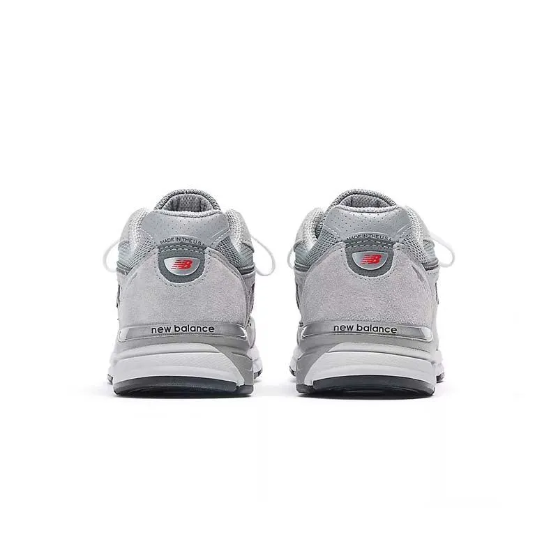 in USA 990v4 'Grey Silver' lace - up closure padded sole