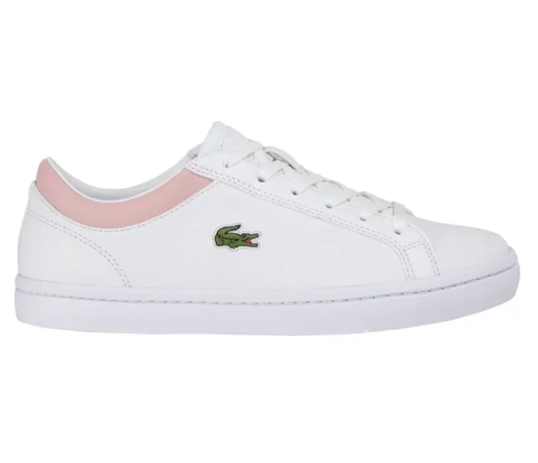 Slim performance Dynamic Arch Harness Women's Lacoste Straightset 0120 1 CFA (White/Light Pink)