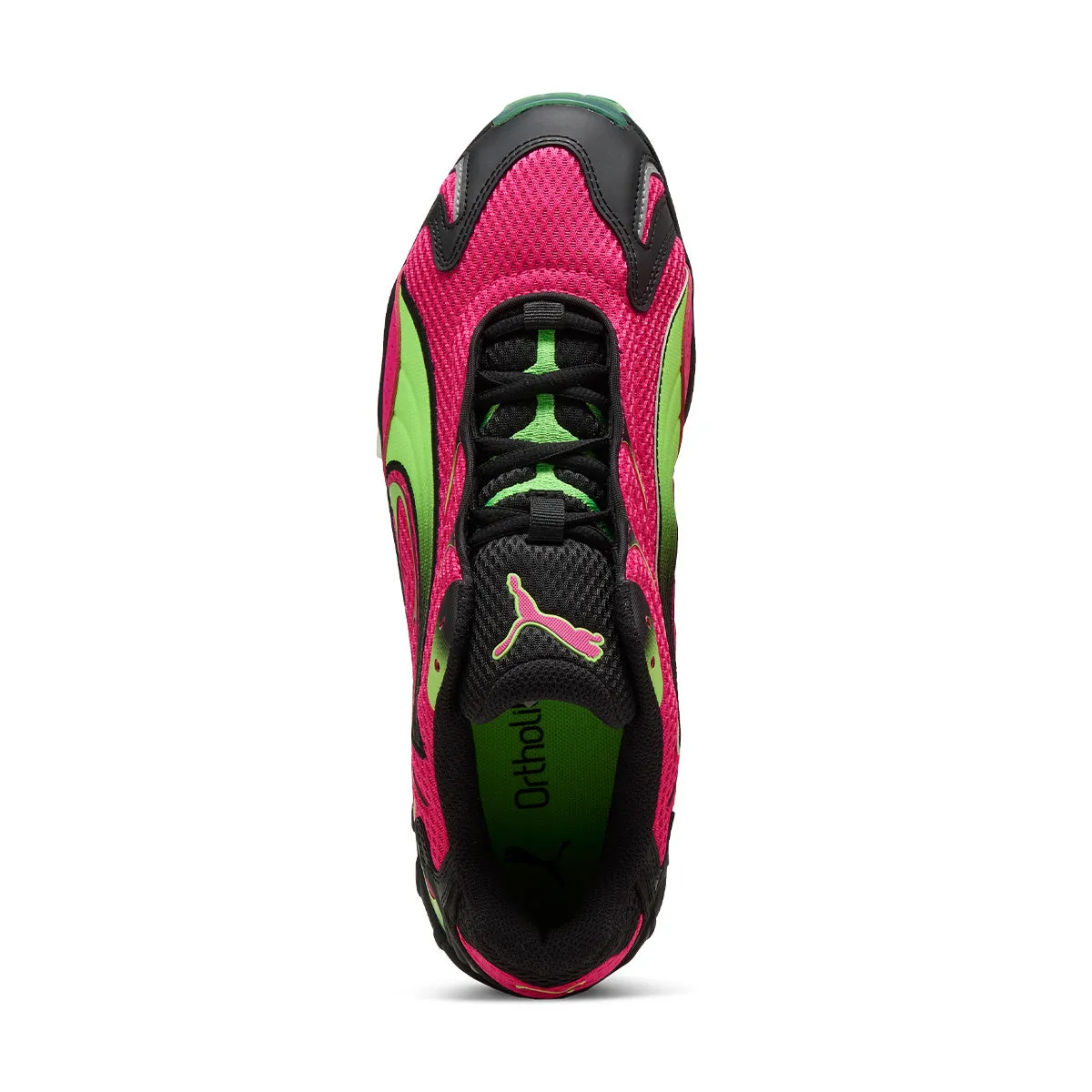 Inhale 'Fluro Pink Pes Green Glare' Slippers engaging