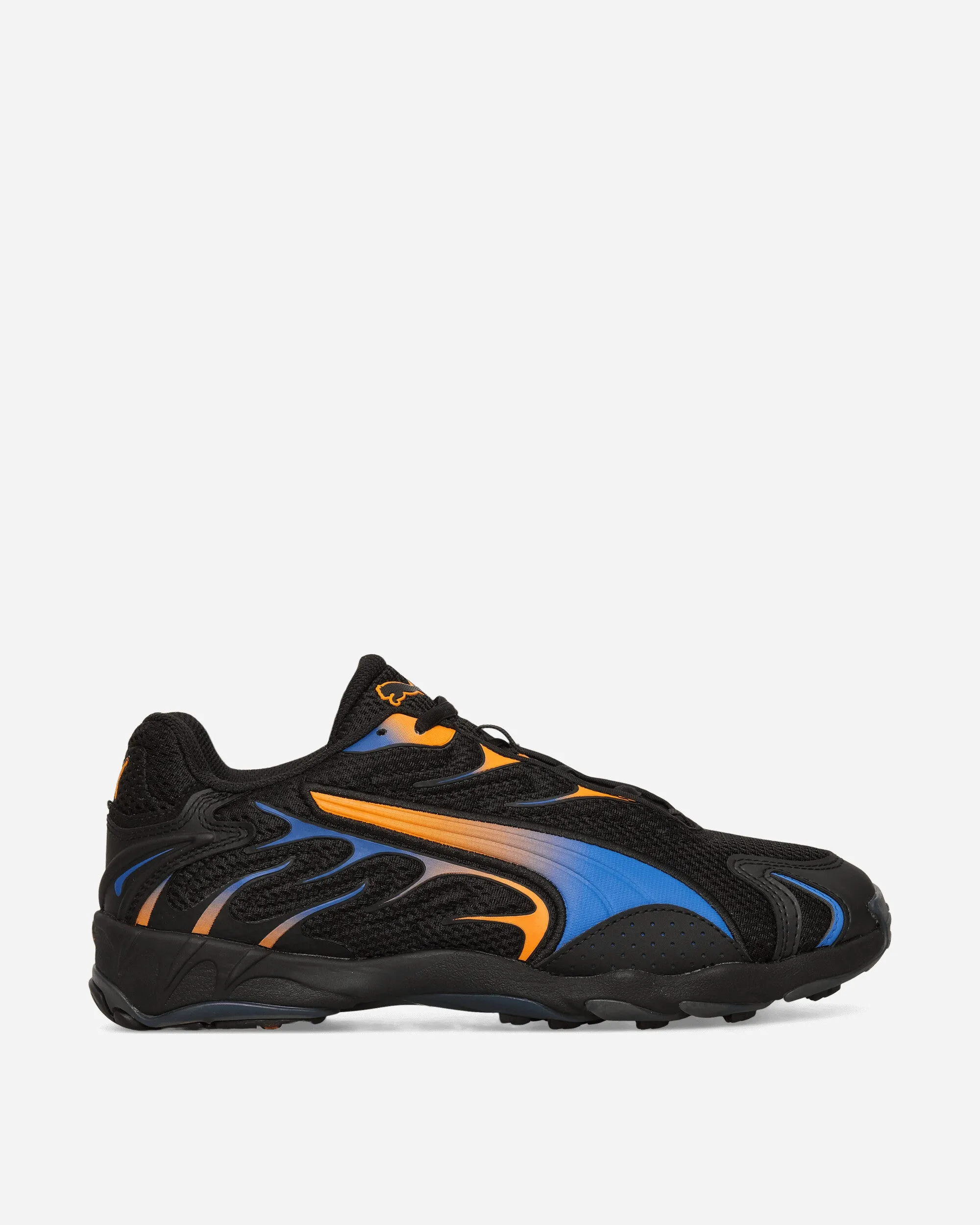 Chic Flair Recycled Polyester Inhale Sneakers Black / Orange Glo