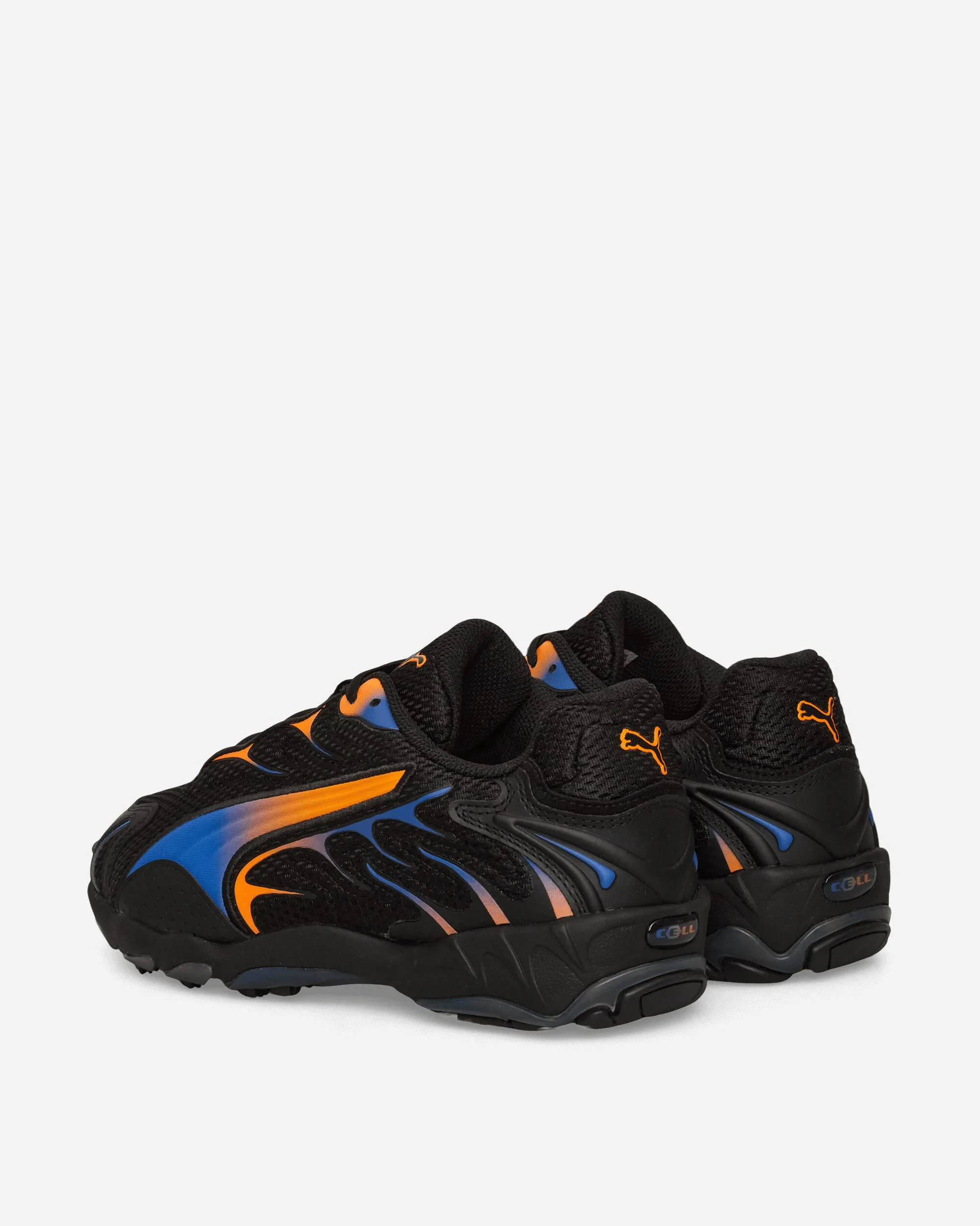 Shallow Footprint Inhale Sneakers Black / Orange Glo
