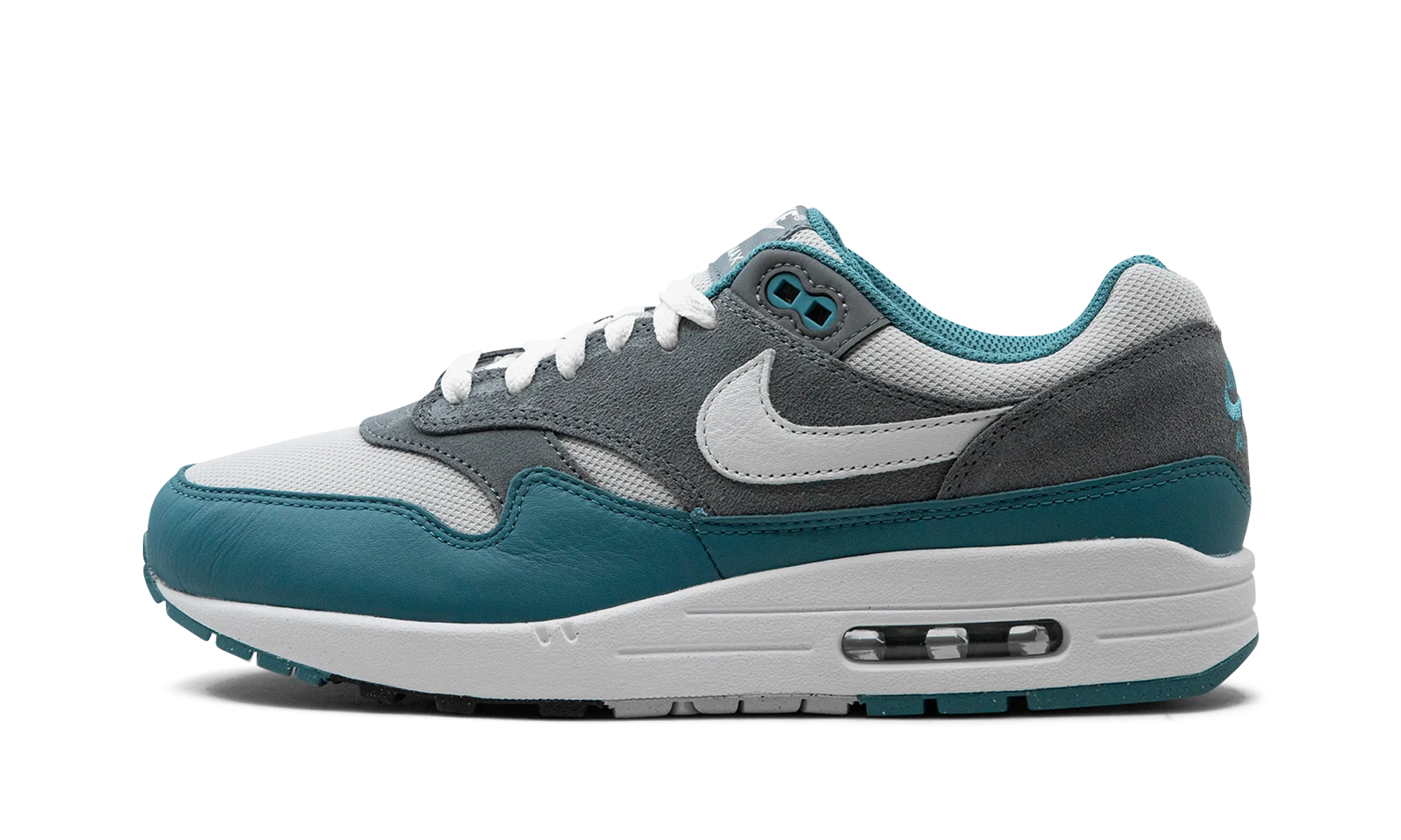 action - themed running wear easy - to - store shoe advantage Air Max 1 SC "Noise Aqua"