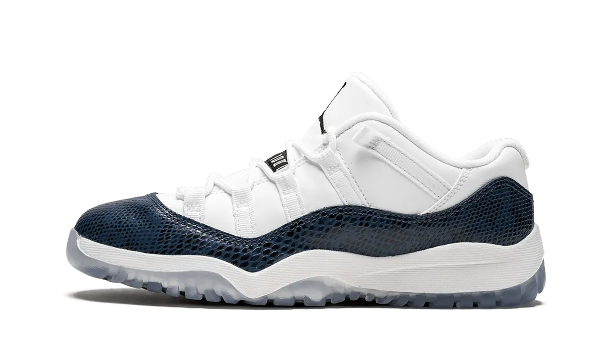 Multi Layer Foam Construction Arch Tech Jordan 11 Retro Low LE PS "Navy Snakeskin"