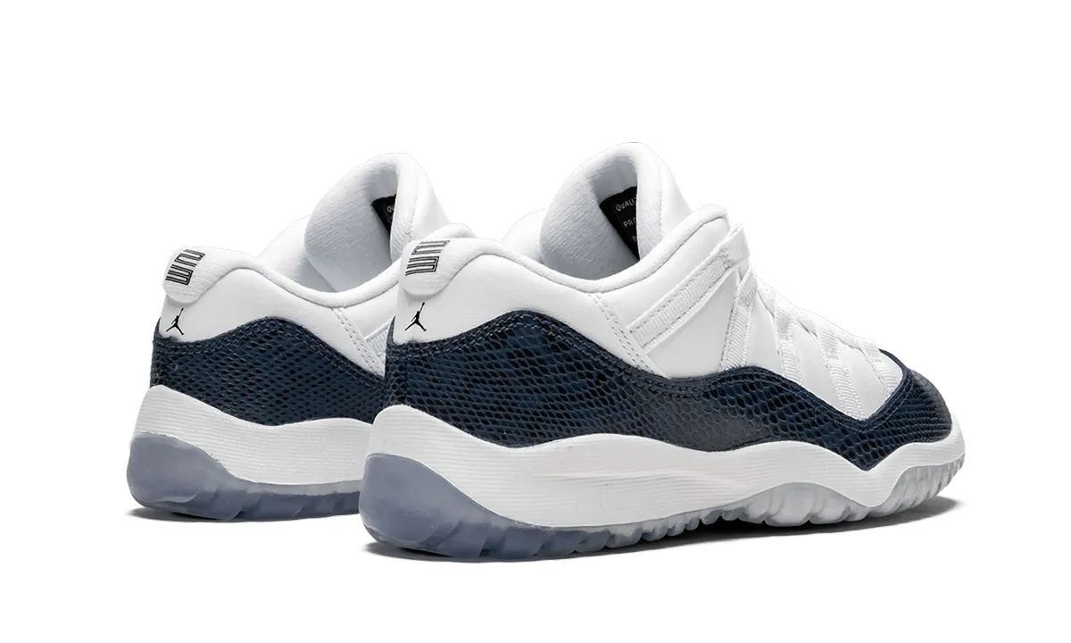 Jordan 11 Retro Low LE PS "Navy Snakeskin" 360 Degree Breathability Anti   Fatigue
