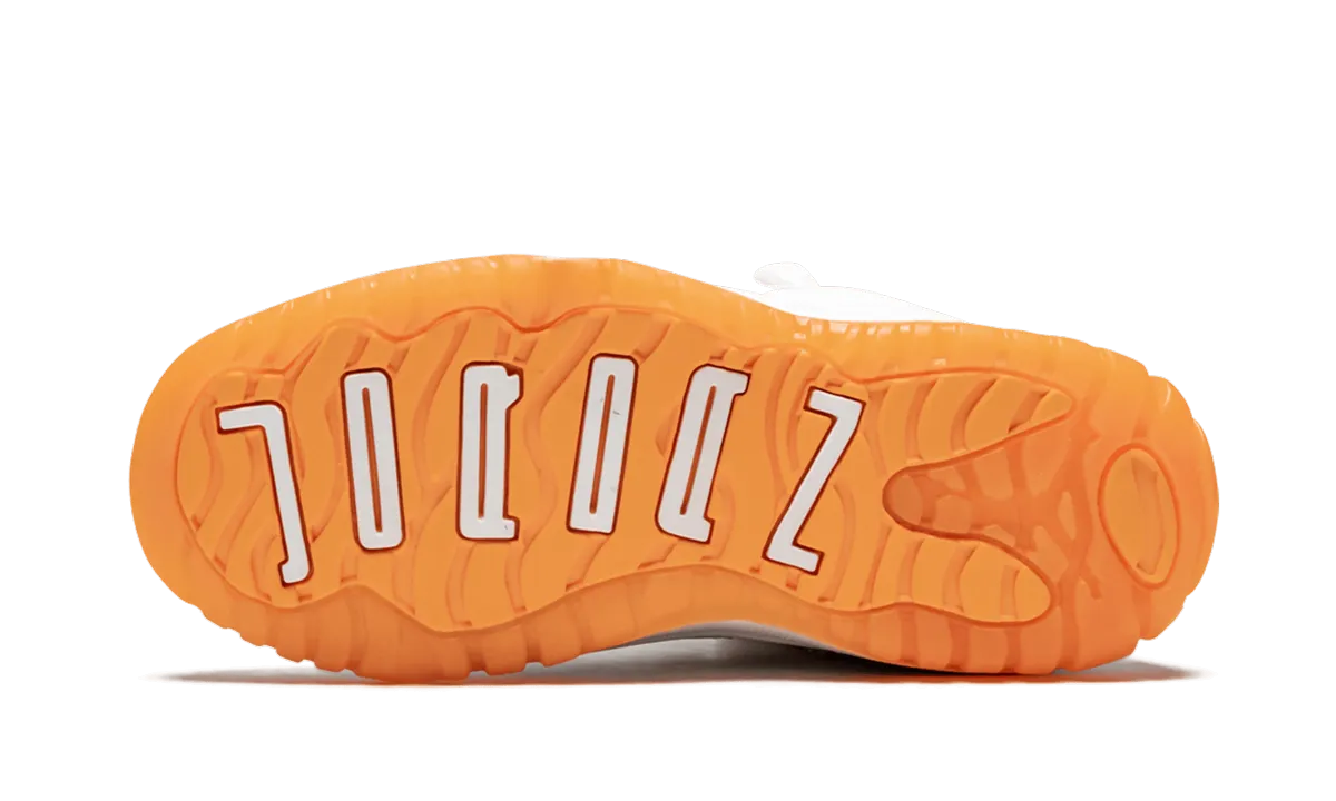Elastic Heel Tab Stretchable Collar Jordan 11 Retro Low PS "Citrus"