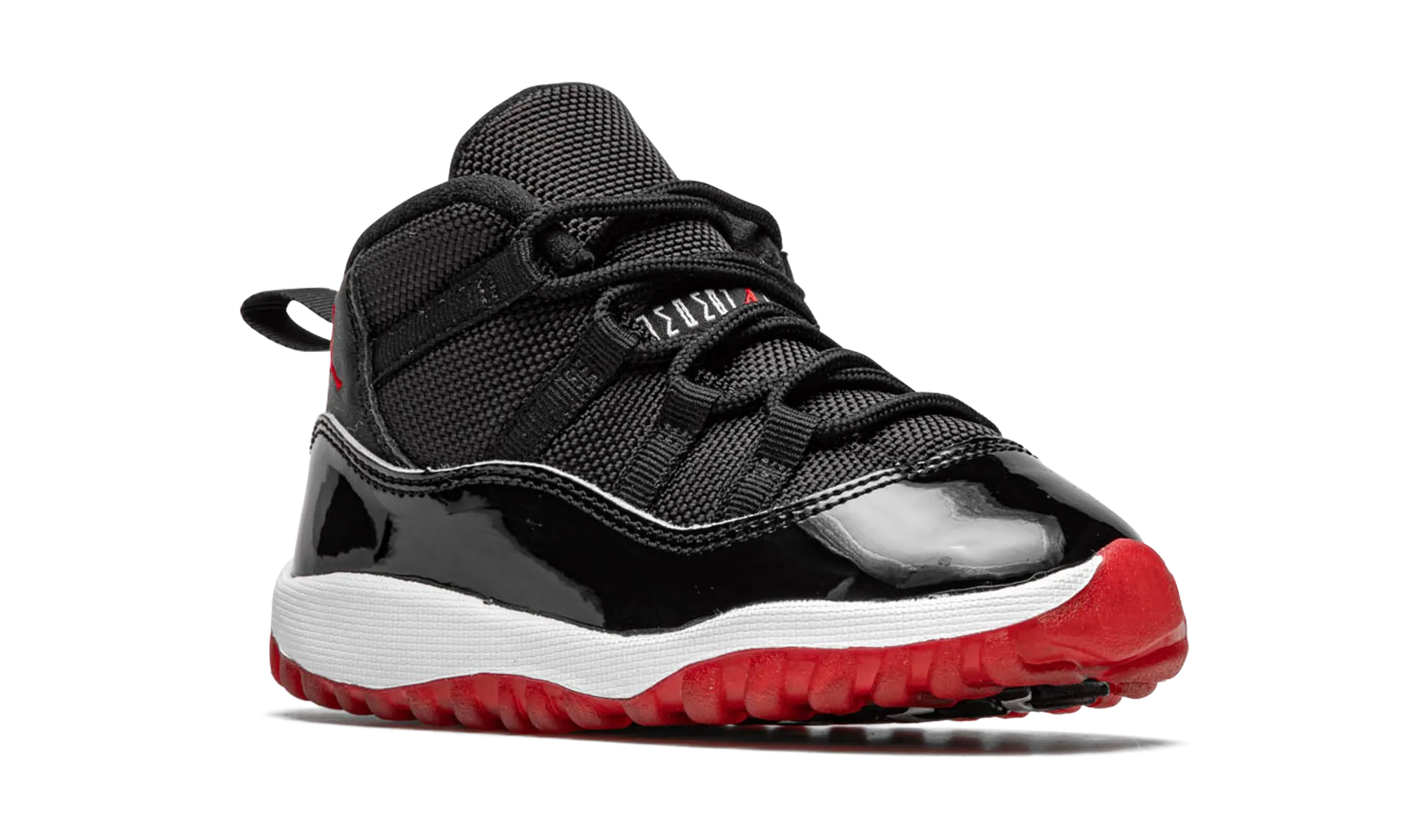 Jordan 11 Retro TD "Bred" Athlete Performance Layer Flex Zone Grooves