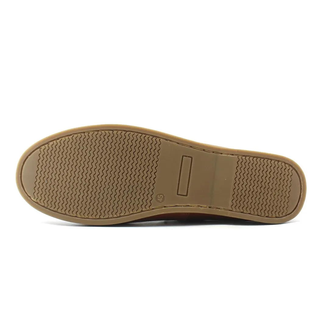 JOURNIE BOAT SHOES - BROWN Look Bold