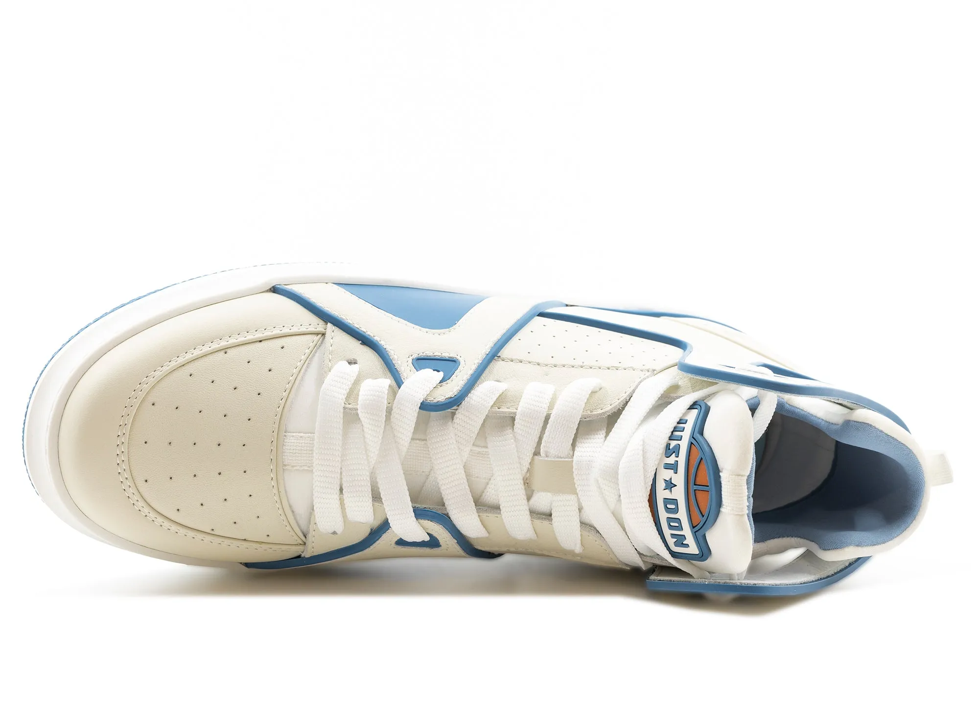 Just Don Basketball Courtside Hi 'White Teal' Cushioned Base Work Commute Step Free