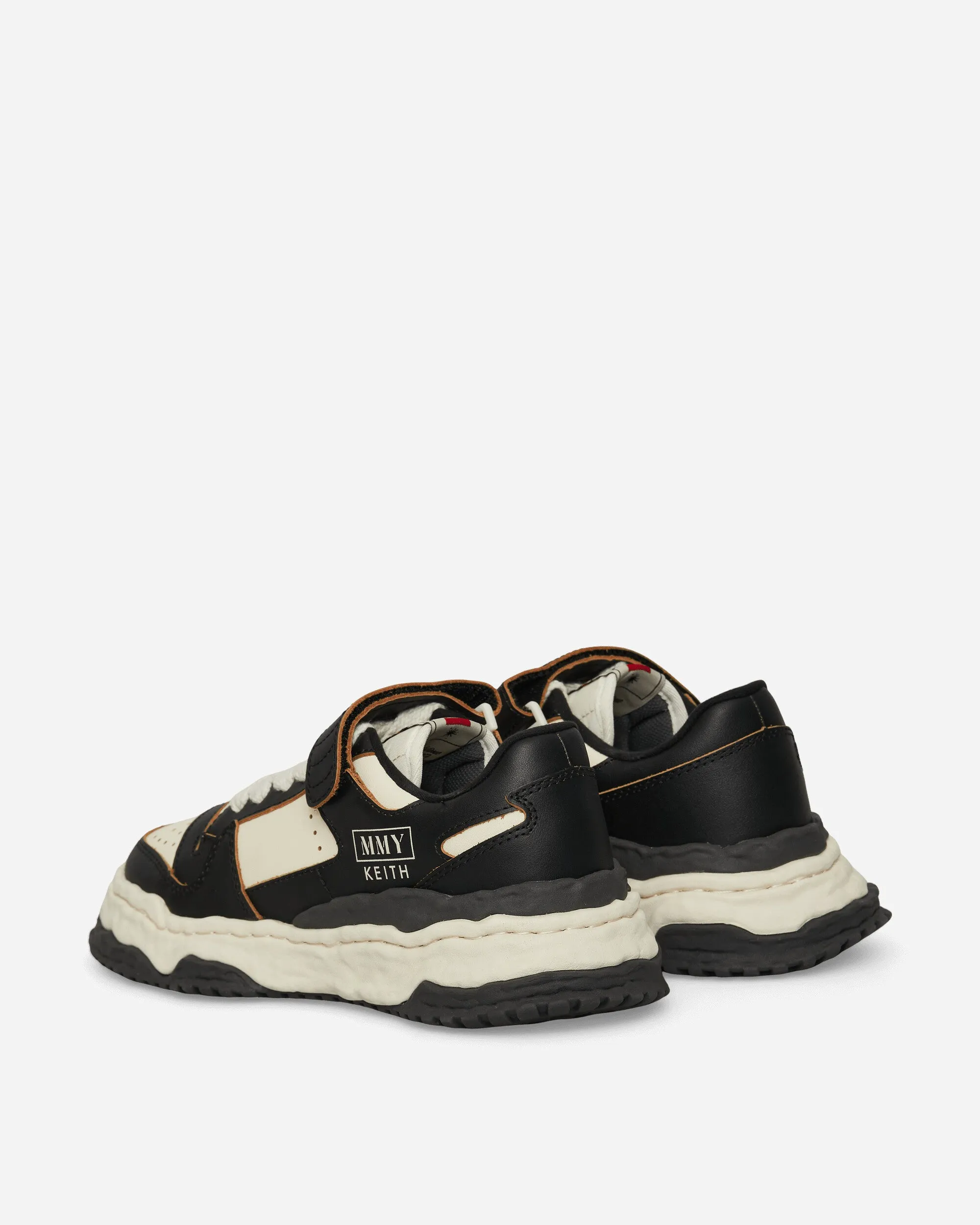 Keith OG Sole Leather Low Sneakers Black / White Comfortable Arch Sleek lines