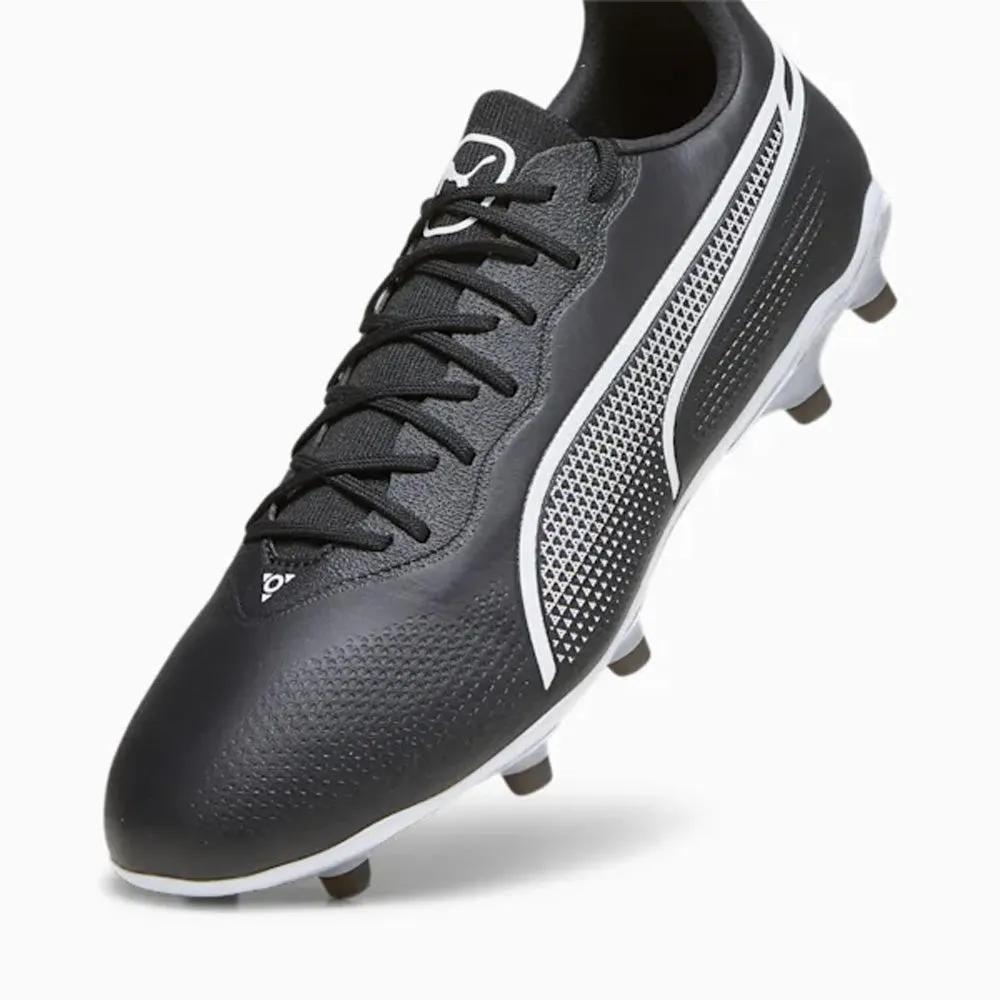 Puma King Pro FG/AG Football Boots (Black/White) Peak Hike Pet Walk