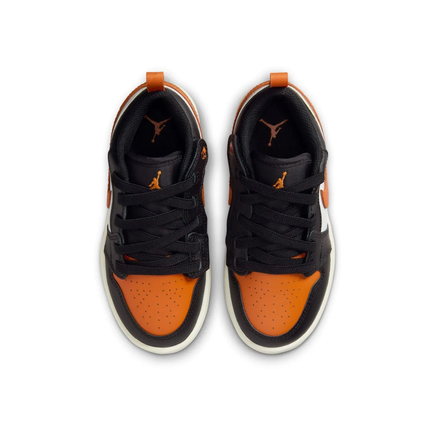 Kid's Air Jordan 1 Low ALT 'Black Starfish' Bold flair formal wearers' dress shoes