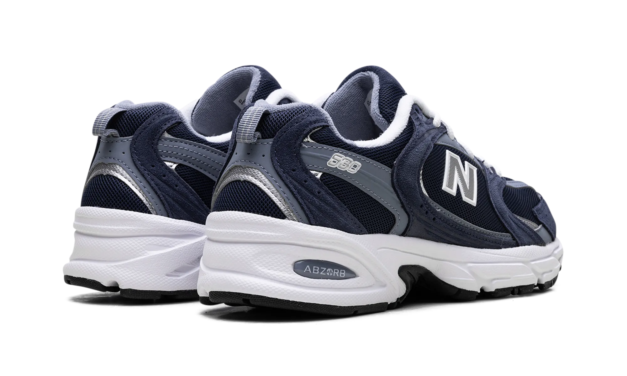 mesh construction shoes padded collar running shoes 530 "Navy Arctic Grey"