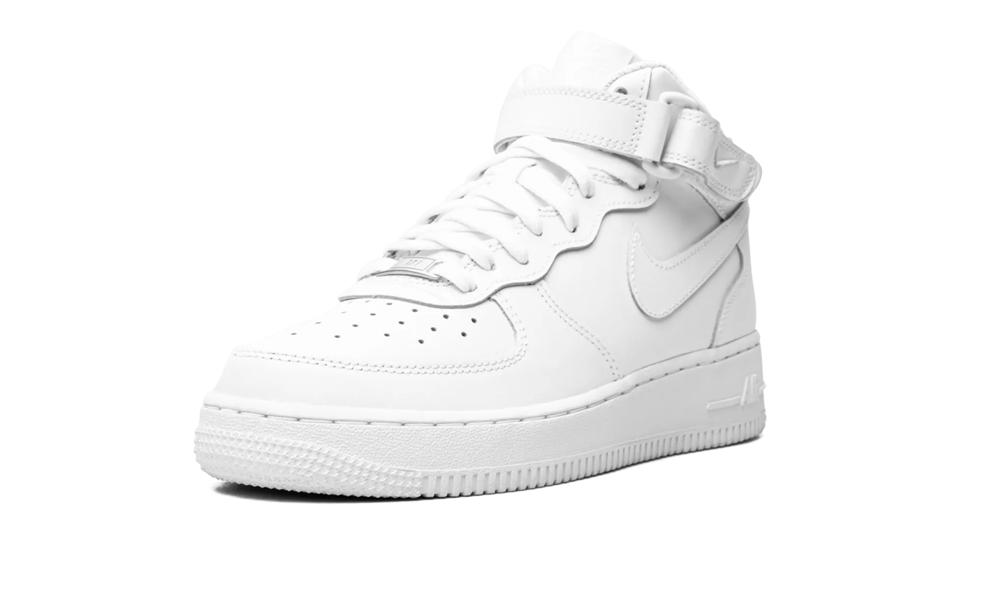 Air Force 1 Mid GS "Triple White" Reflective Detail Compression Resistant EVA