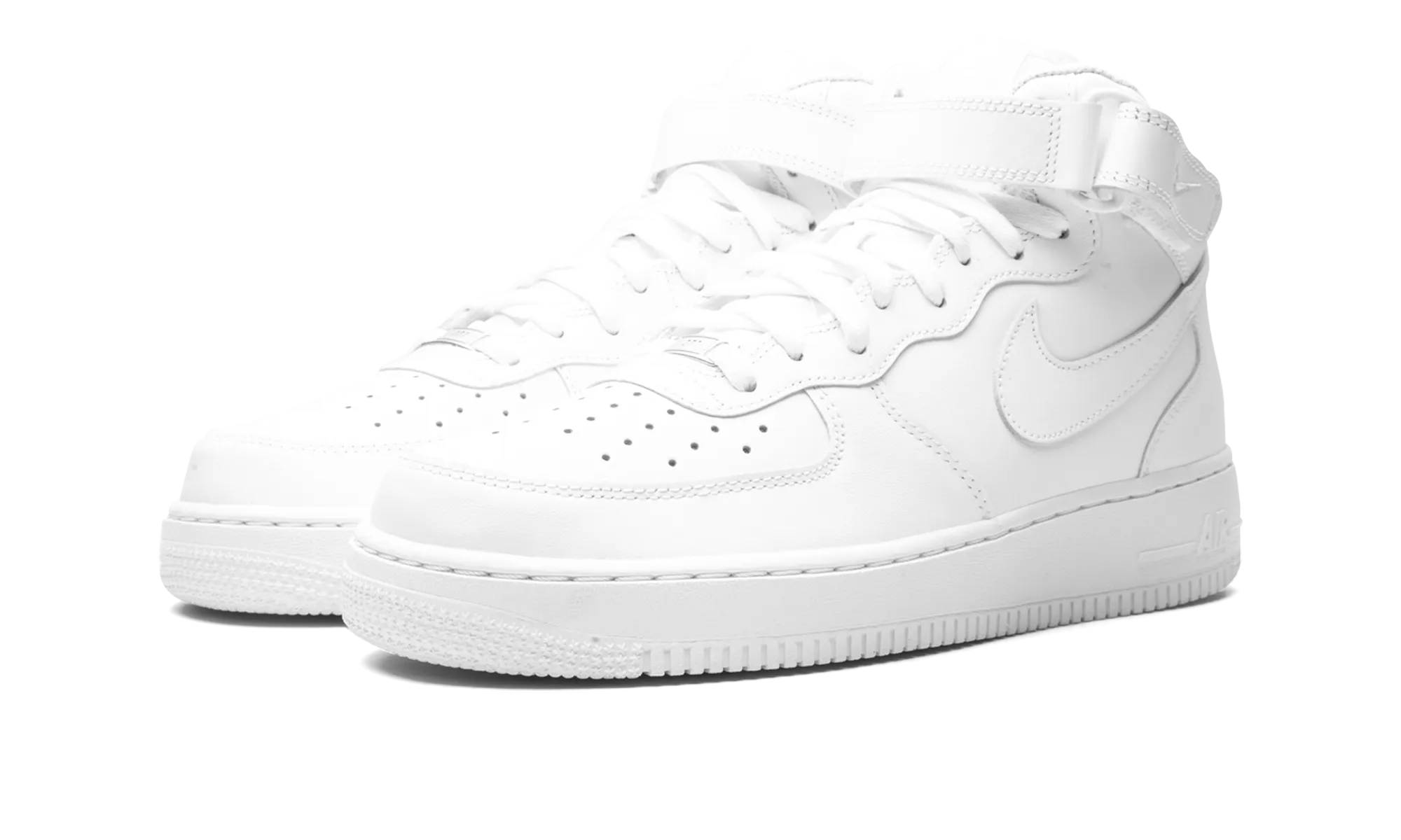 Air Force 1 Mid '07 "Triple White" Bold Detail
