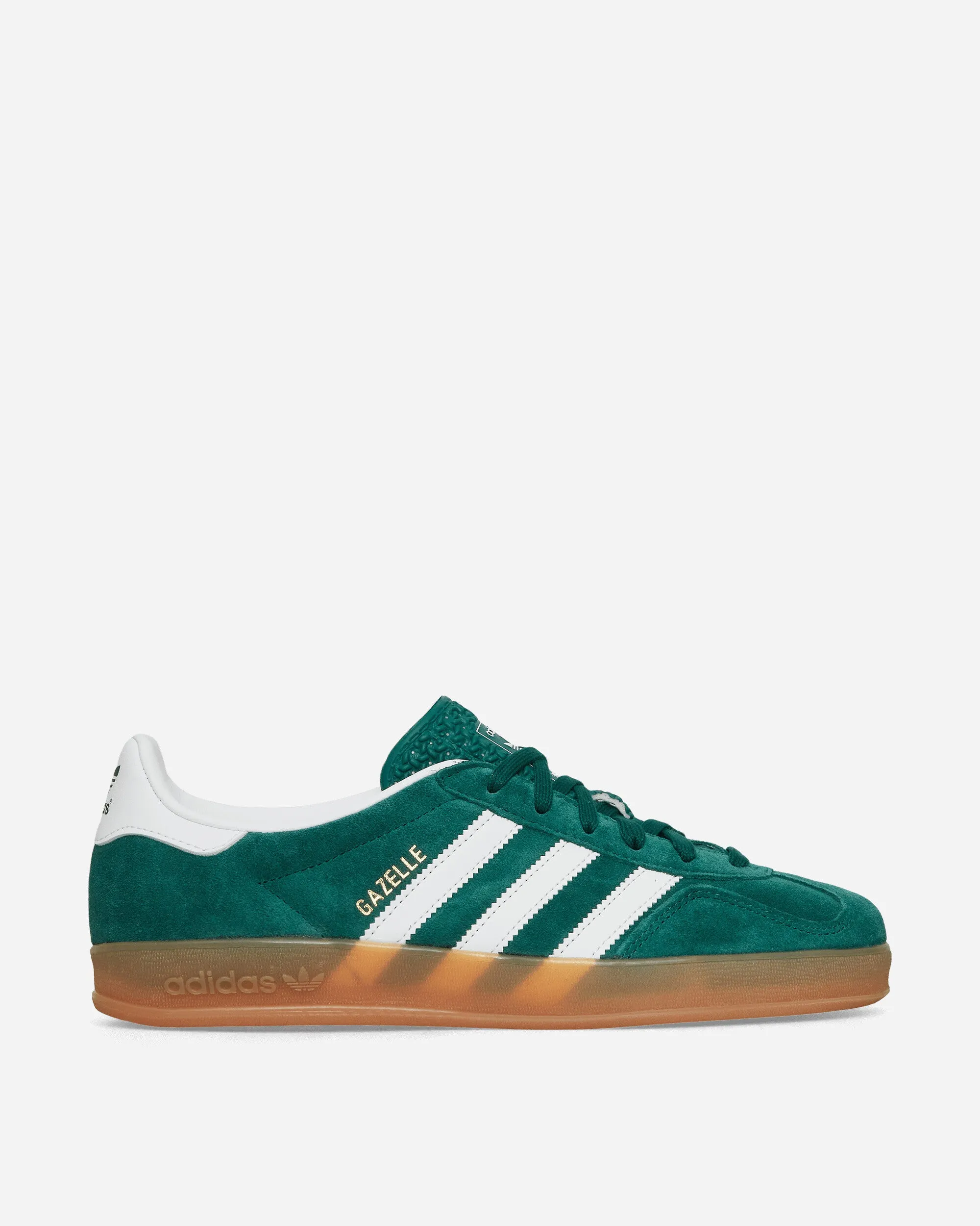 Cushioned Tongue Cushion Line Gazelle Indoor Sneakers Collegiate Green / Cloud White