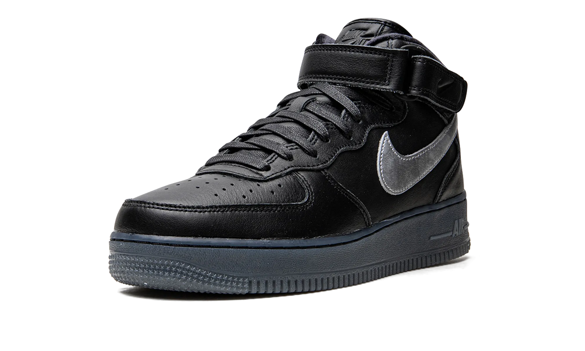Air Force 1 Mid "Black / Metallic Silver" OrthopedicDesign