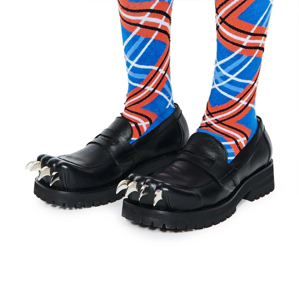 Elevated Sole Ultimate materials Leather Moccasin Moggies 'Black'