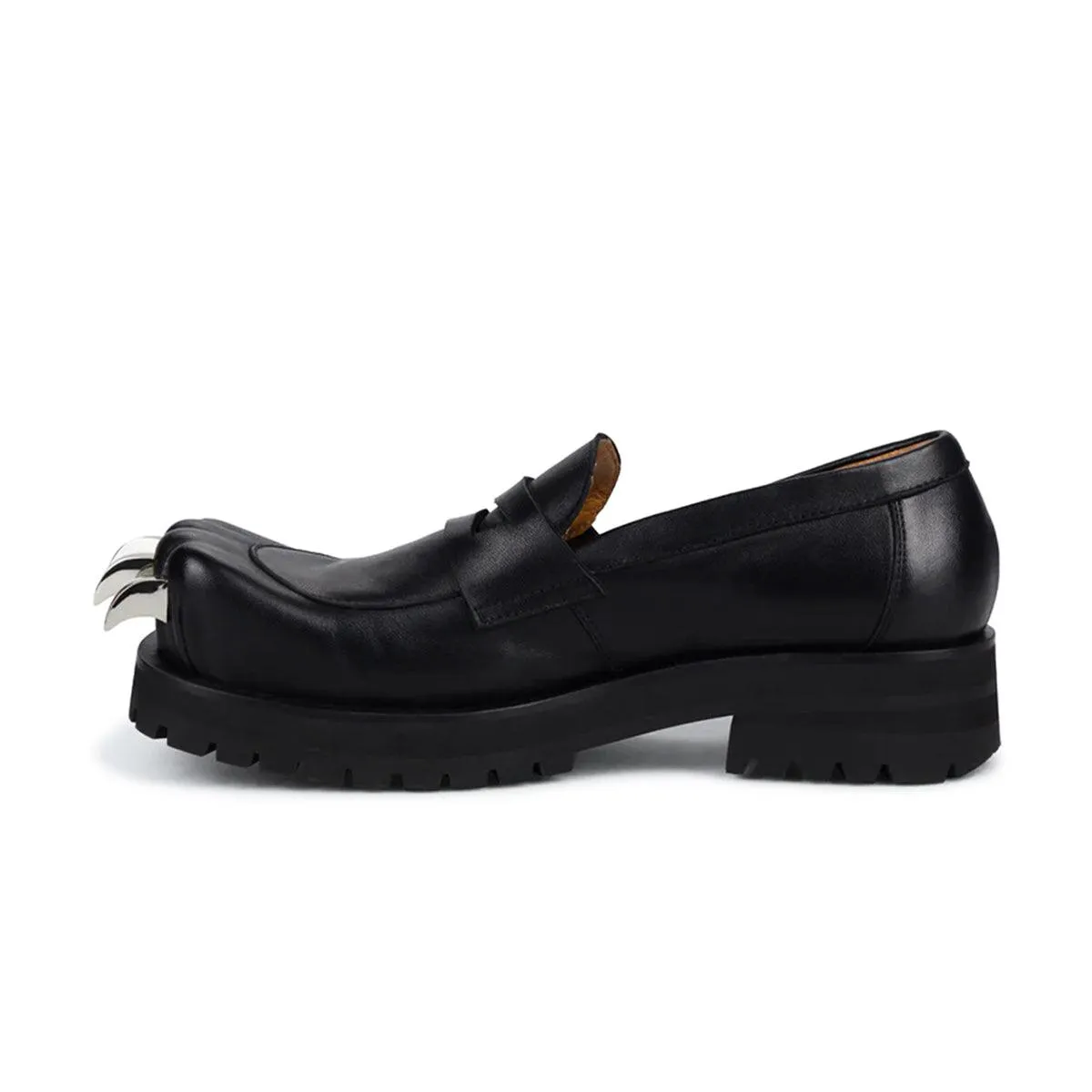 Leather Moccasin Moggies 'Black' Fall