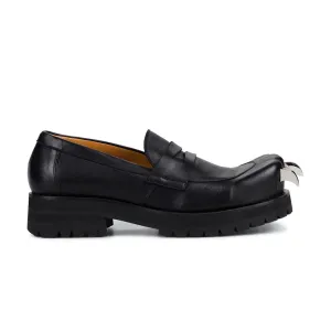 Casual arch Leather Moccasin Moggies 'Black'