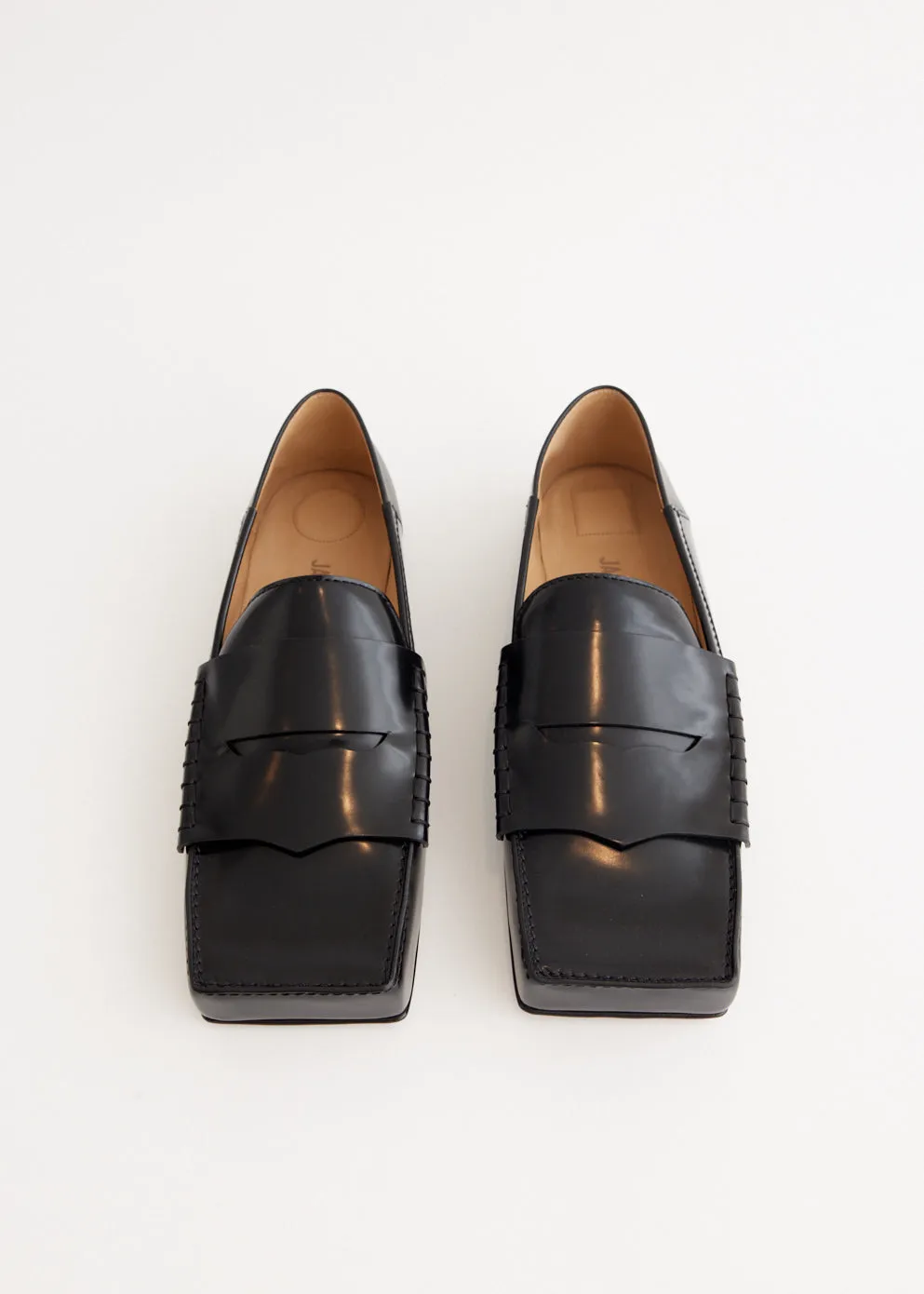 Les Mocassins Carre Air Knit Glossy Edge