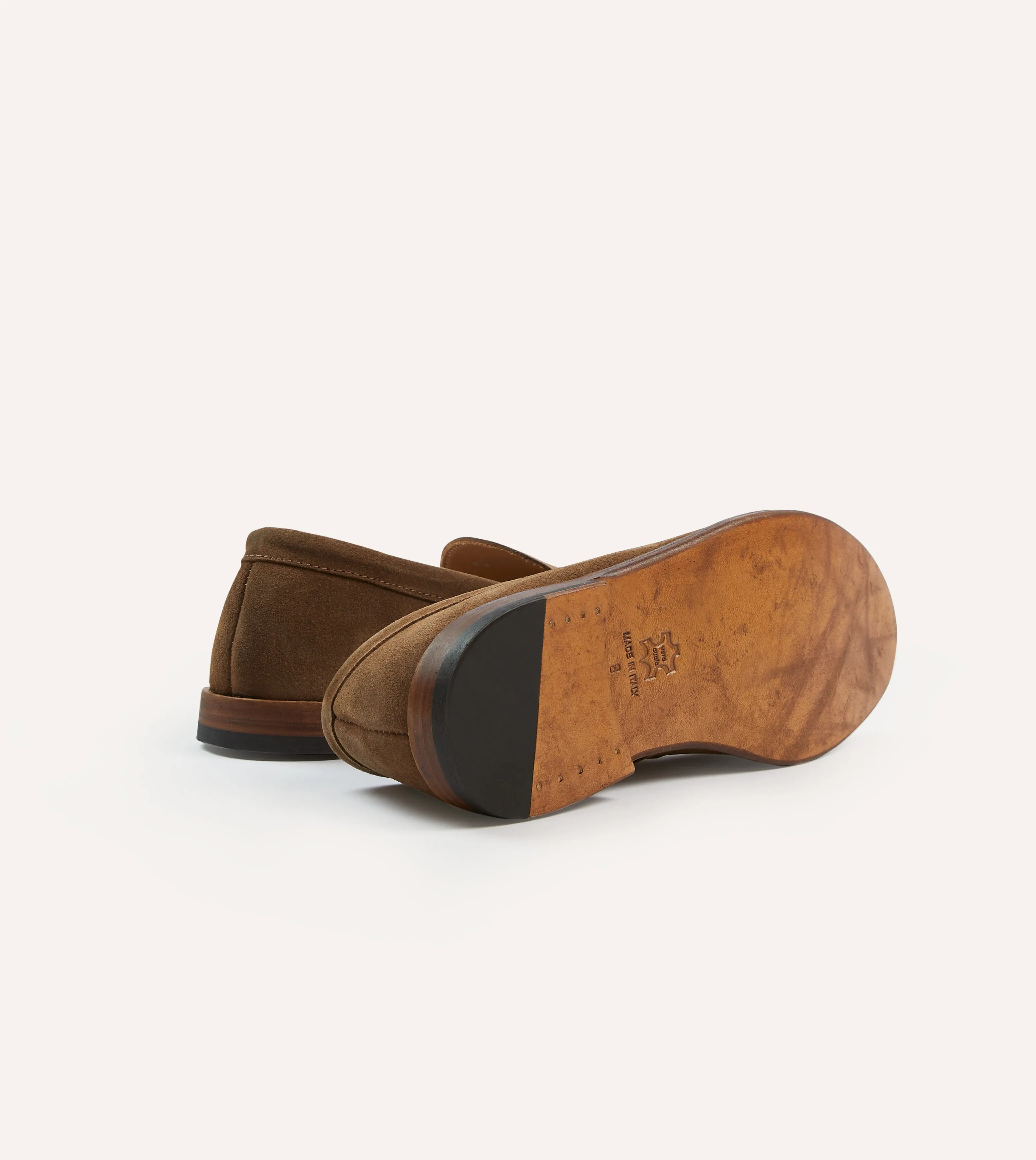 Light Brown Suede Henri Summer Loafer Classic Leather Formal Cruise