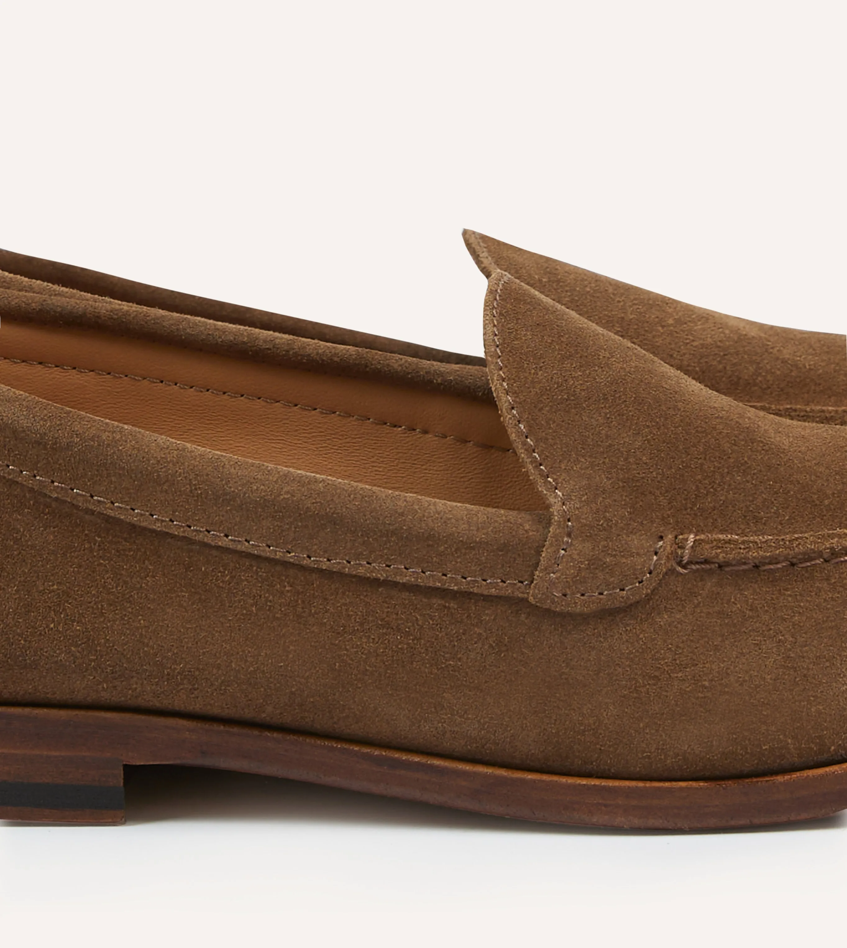 Light Brown Suede Henri Summer Loafer Ballroom Event