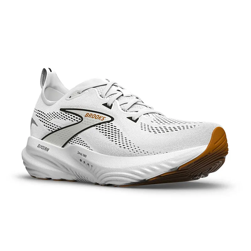 Women's Glycerin 22 White/Grey/Black Slow Pace anaerobic running gear