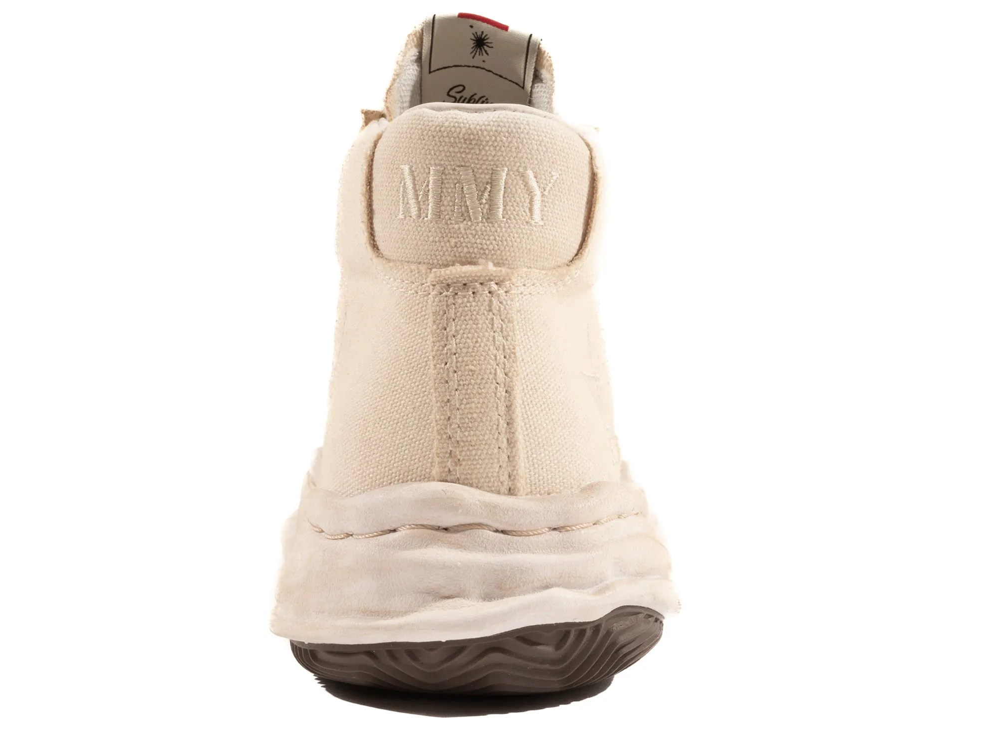 Maison Mihara Yasuhiro Canvas Blakey High-Top Sneaker in White Global Fit