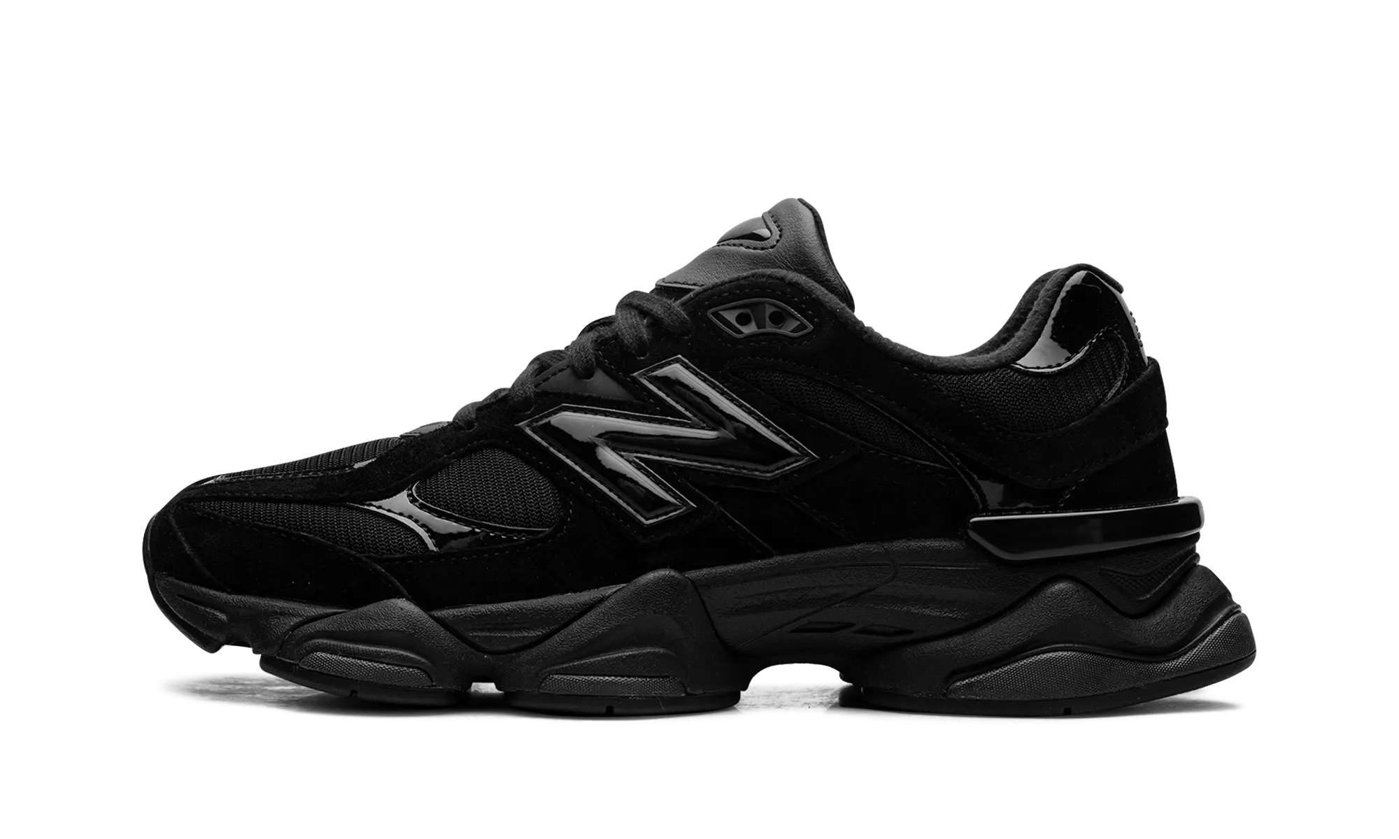 9060 "Triple Black Patent" reinforced - toe - area shoes