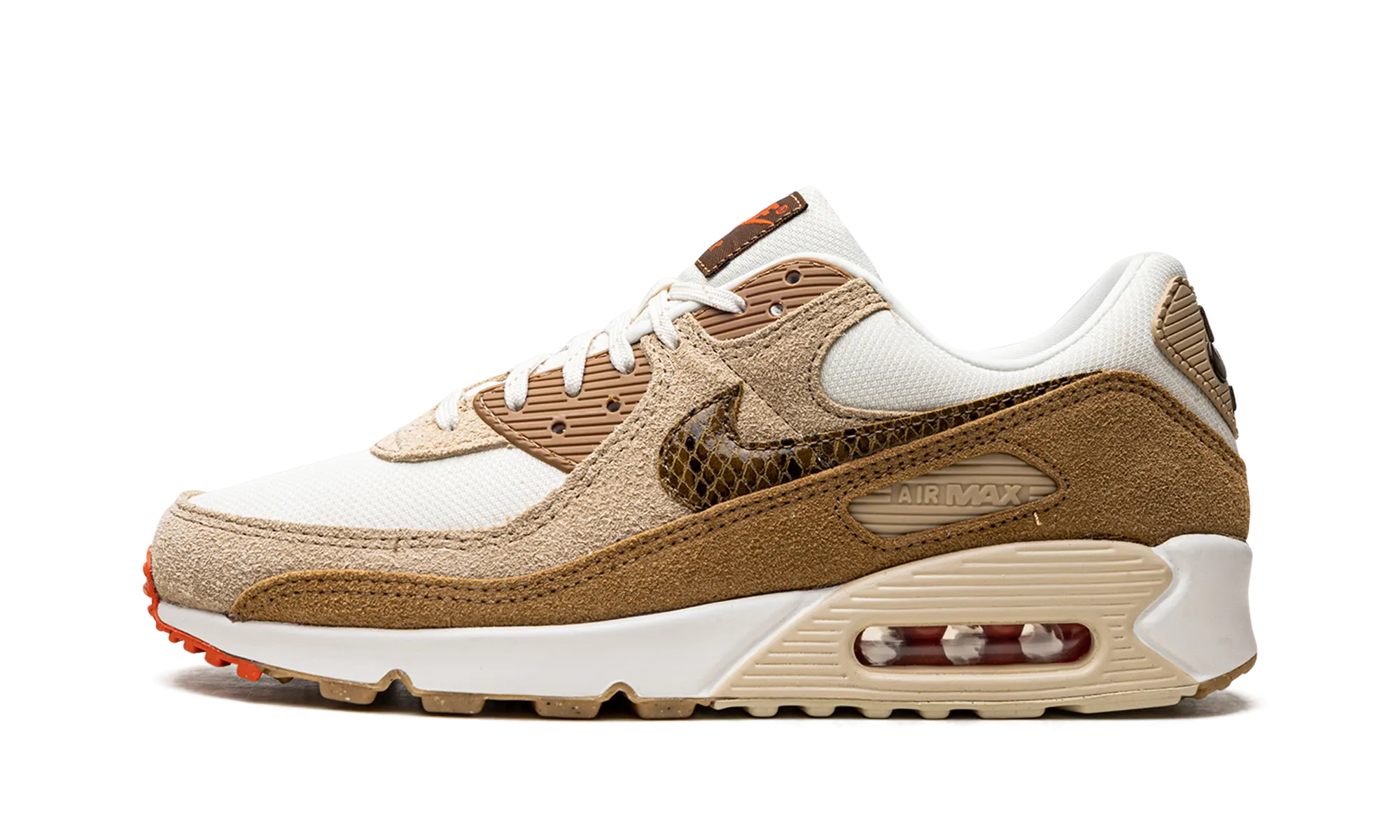 AIR MAX 90 WMNS "Pale Ivory Snakeskin Swoosh" shock - absorbing foam shoes multipurpose - functionality shoes
