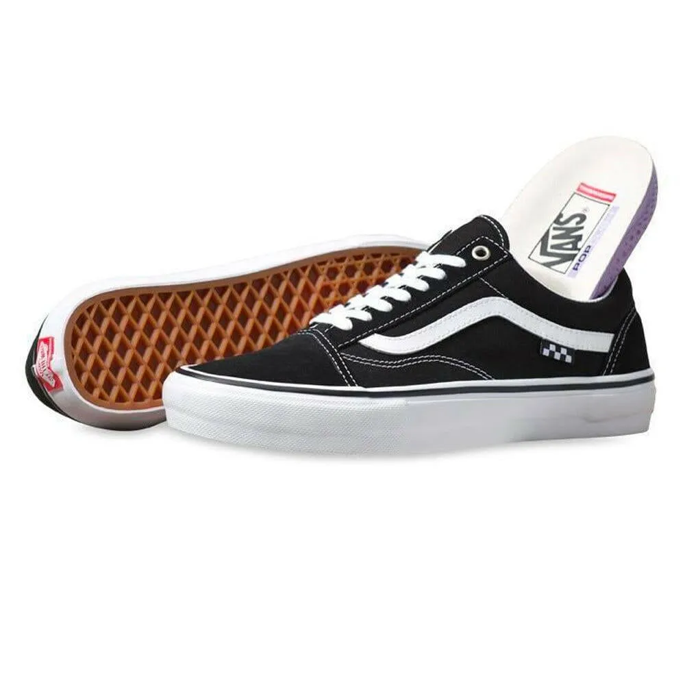 Anti Slip Vans - Skate Old Skool Shoes Black/White