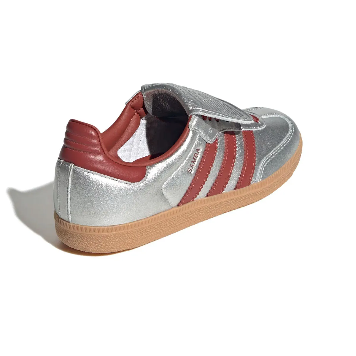 slip - on style Wmns Samba Long Tongue 'Silver Metallic Preloved Ruby'