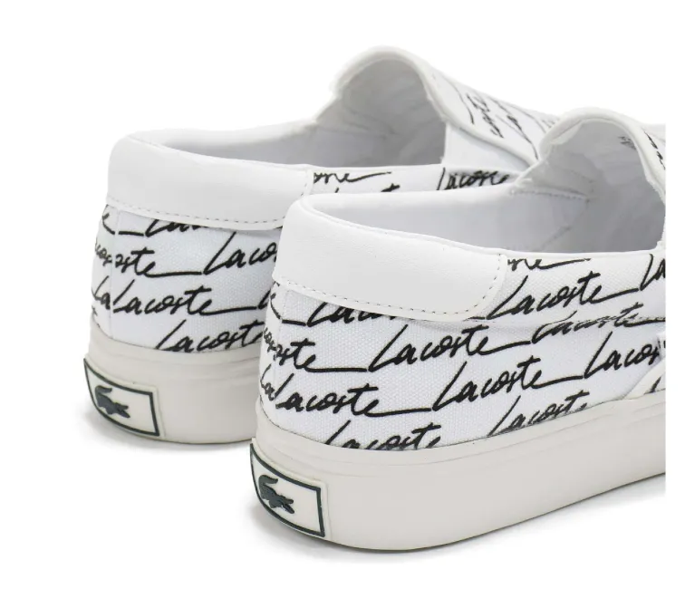 Men's Lacoste Jump Serve Slip 07224 CMA (White/Black) Shock-absorbent wear Ease Wear