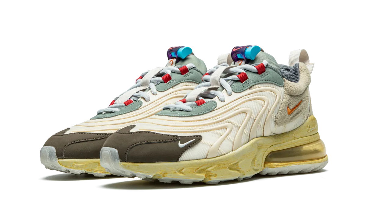 hydro - resistant running shoes shoe cover Air Max 270 React "Travis Scott - Cactus Trails"