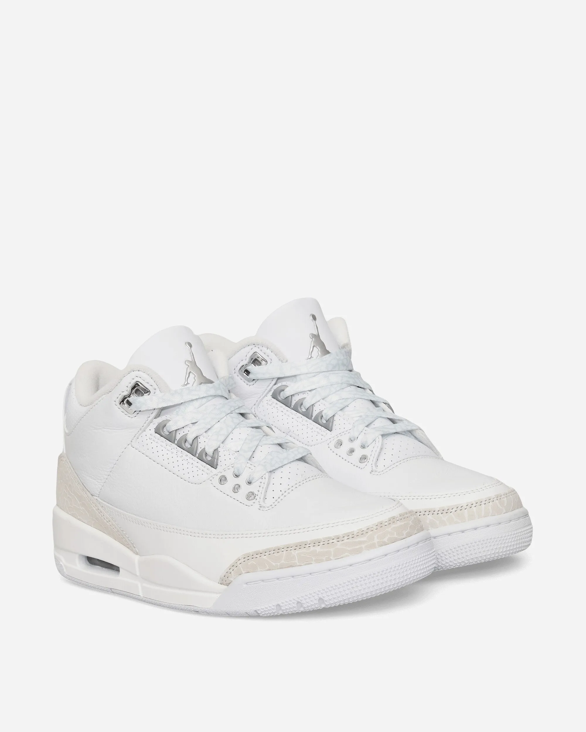 Sweat Friendly Commuter Friendly Air Jordan 3 Retro Sneakers White / Silver