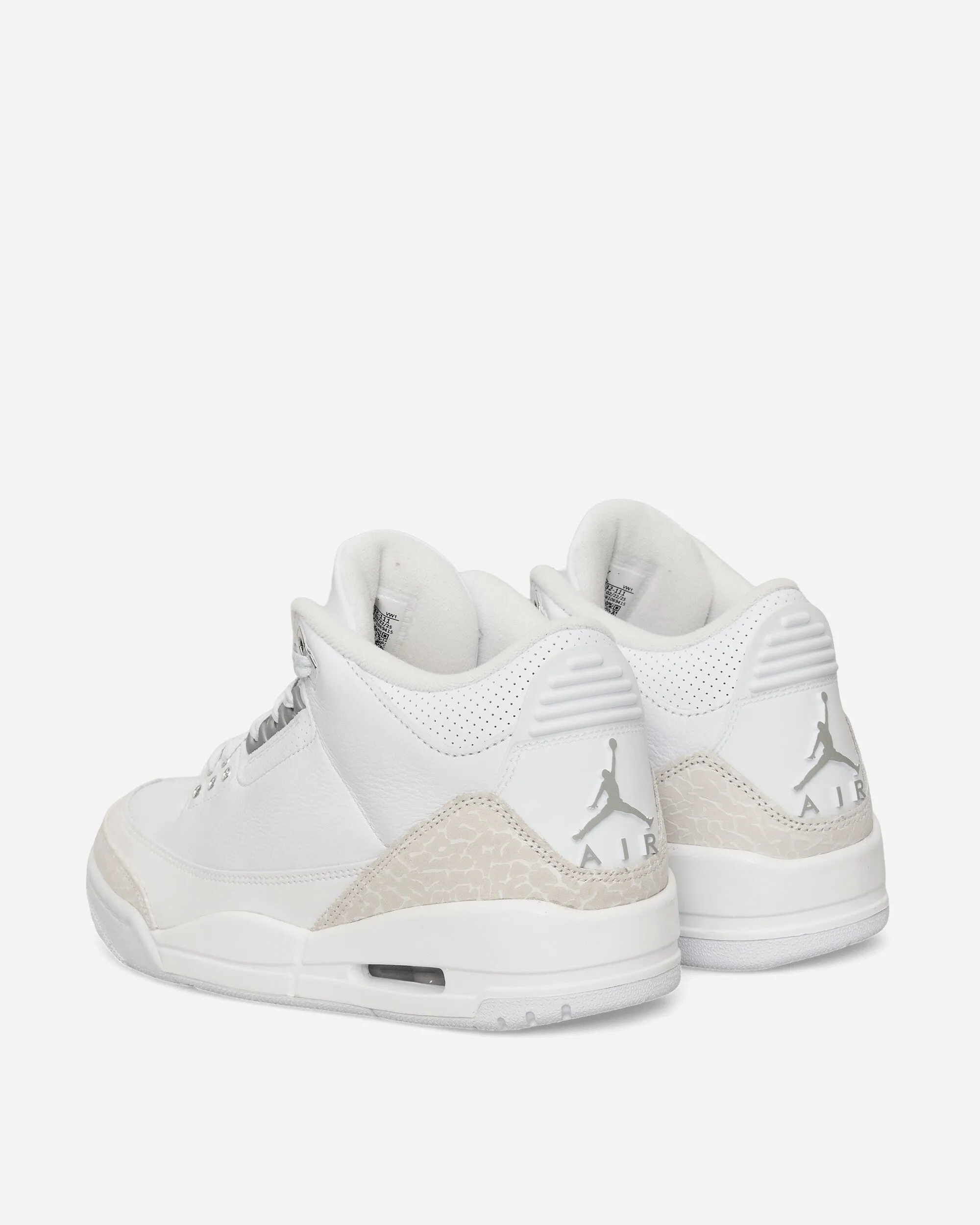 City Style Move Smooth Air Jordan 3 Retro Sneakers White / Silver