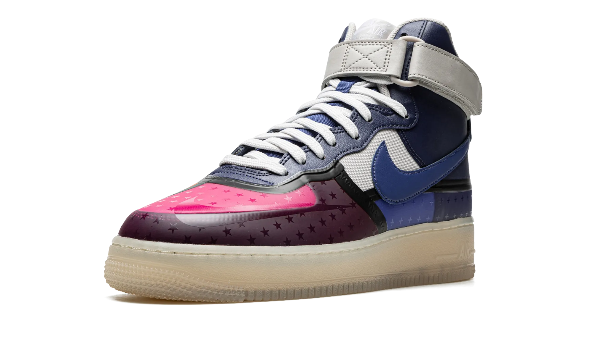 Air Force 1 High '07 Premium "Thunder Blue Pink Prime" Modern Ease