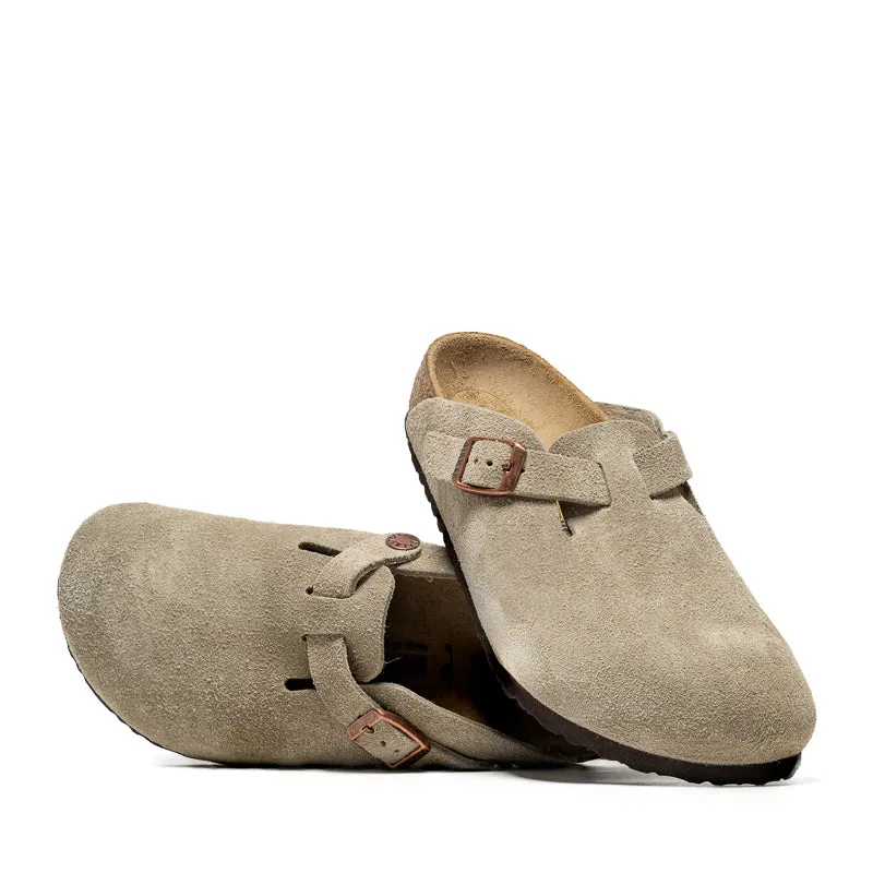 Outdoor shoes Comfy Motion Birkenstock Boston Suede (PS) - Taupe