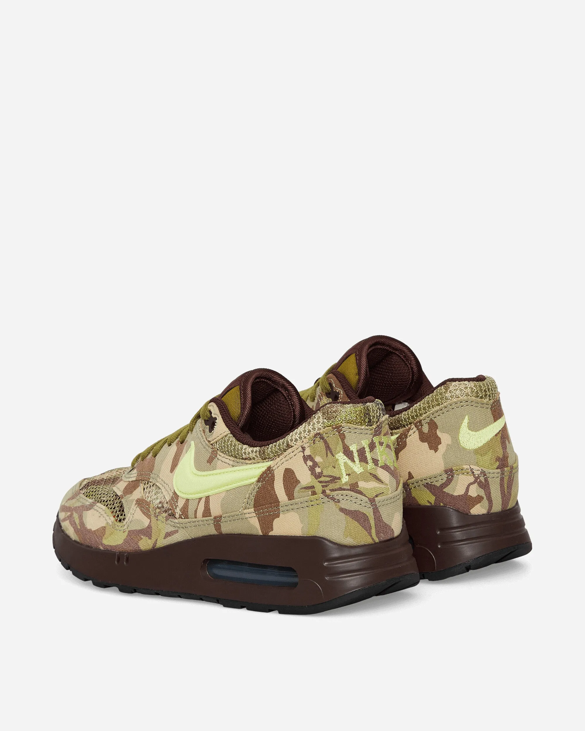 Lightweight Framework Mid Foot Lockdown Air Max 1 '86 Sneakers Camo / Light Lemon Twist