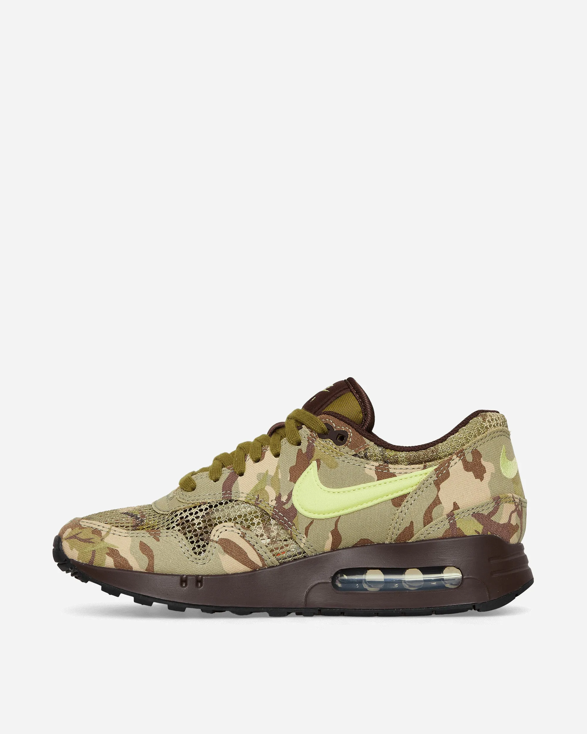 Unique Design Pressure Relief Grooves Air Max 1 '86 Sneakers Camo / Light Lemon Twist
