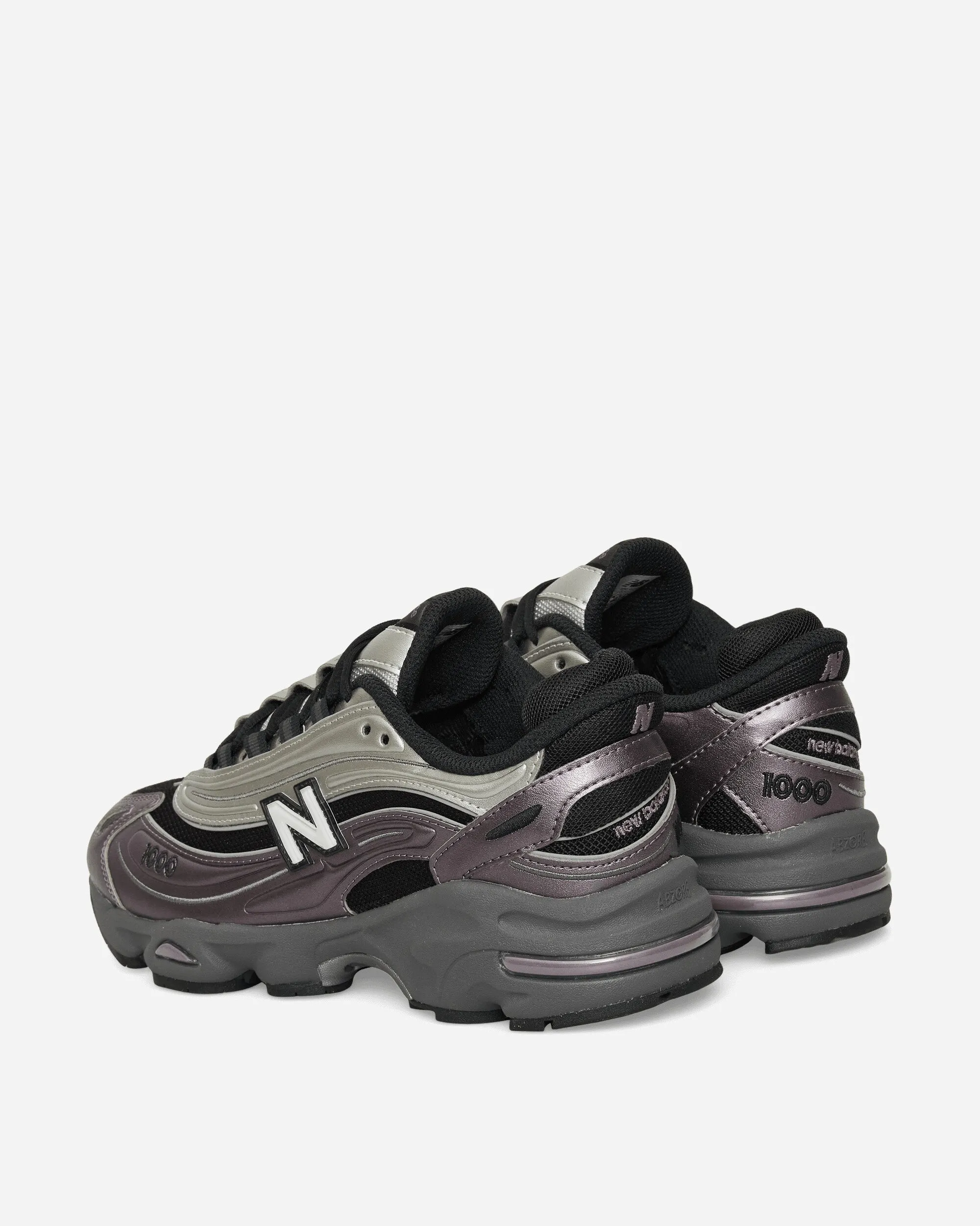 Durable Eyelets Ergonomic Lasting 1000 Sneakers Dark Ice Wine / Silver Metallic