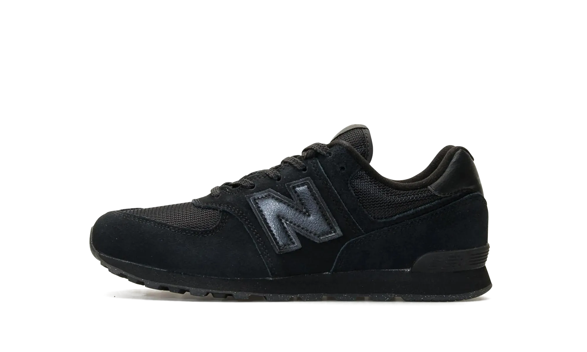 574 GS "Triple Black" Night running safety tempo - run shoes