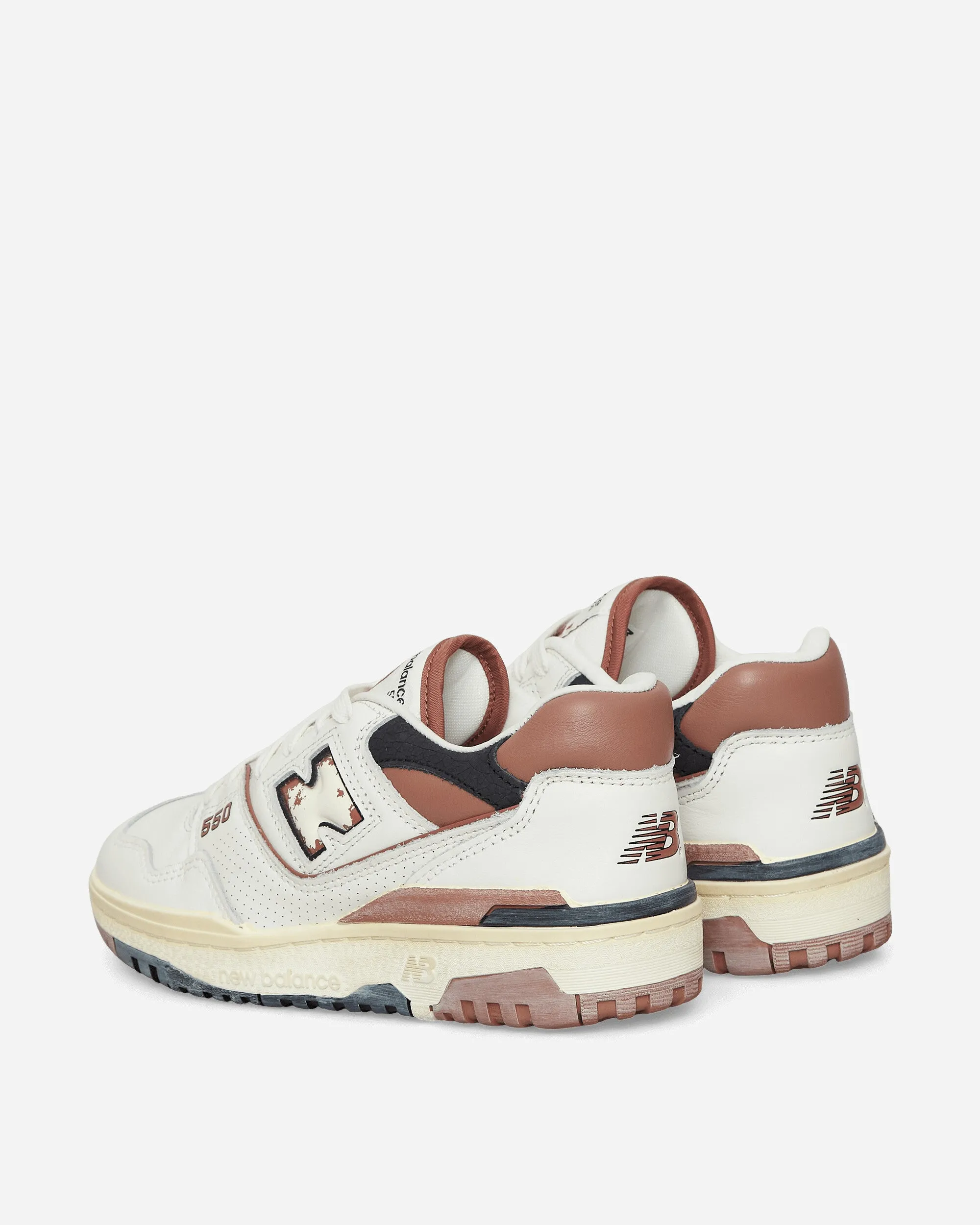 550 Sneakers Off White / Brown Shock Dispersing Hexagons